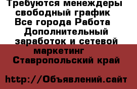Требуются менеждеры, свободный график - Все города Работа » Дополнительный заработок и сетевой маркетинг   . Ставропольский край